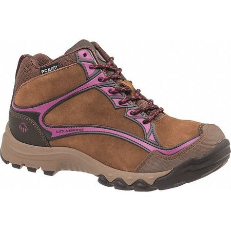 WOLVERINE Size 7 Women's Athletic Shoe Steel Work Boots, Brown W10388