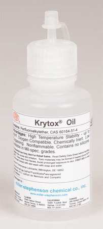 KRYTOX Aerospace Oil, 143 AZ, Dropper Bottle, 4Oz 143 AZ