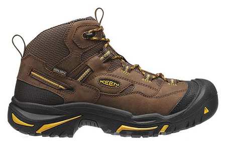 KEEN Size 7 Men's Hiker Boot Steel Work Boot, Brown 1011242