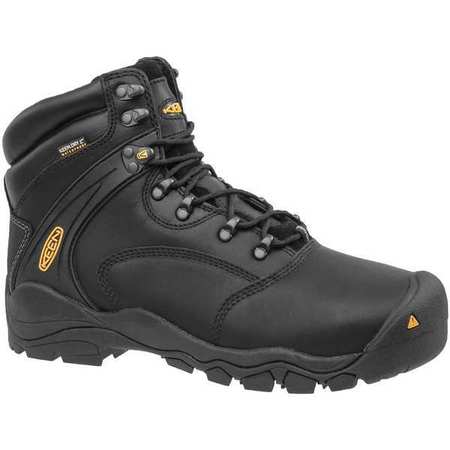 KEEN Size 12 EE Men's 6 in Work Boot Steel Work Boot, Black 1011357