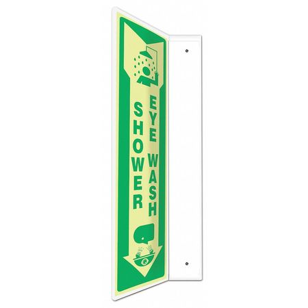 ACCUFORM L-Shape Projection Sign, 18"X4", Plastic, PSP914 PSP914