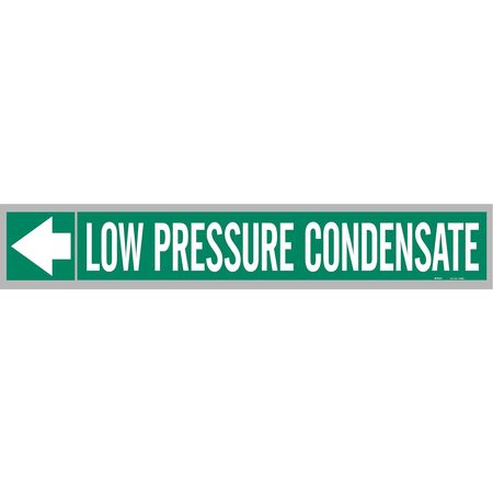 BRADY Pipe Marker, Low Pressure Condensate, 109391 109391