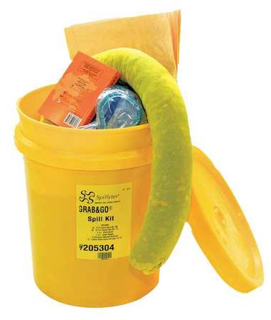 SPILFYTER Spill Kit, Chem/Hazmat, Yellow 205304