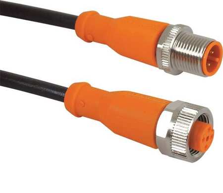 IFM Cordset, 5 Pin, Receptacle, Female EVC011