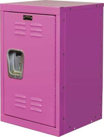 Hallowell Wardrobe Locker, 15 in W, 15 in D, 24 in H, (1) Tier, (1) Wide, Pink HKL1515(24)-1BG