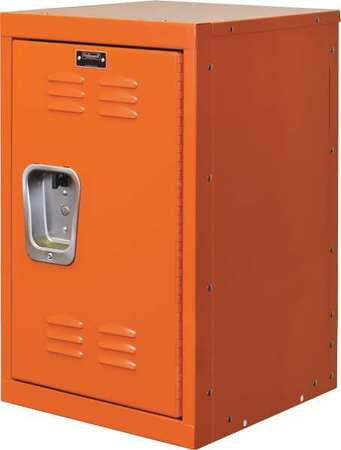 Hallowell Wardrobe Locker, 15 in W, 15 in D, 24 in H, (1) Tier, (1) Wide, Orange HKL1515(24)-1HP
