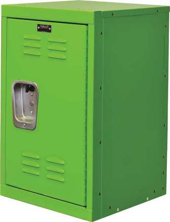 Hallowell Wardrobe Locker, 15 in W, 15 in D, 24 in H, (1) Tier, (1) Wide, Green HKL1515(24)-1SA