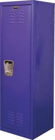 Hallowell Wardrobe Locker, 15 in W, 15 in D, 48 in H, (1) Tier, (1) Wide, Purple HKL151548-1PR