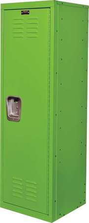 Hallowell Wardrobe Locker, 15 in W, 15 in D, 48 in H, (1) Tier, (1) Wide, Green HKL151548-1SA