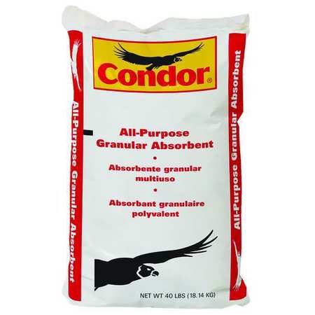 Condor Granular Clay Floor Absorbent, 40 lb., Bag 35UX86