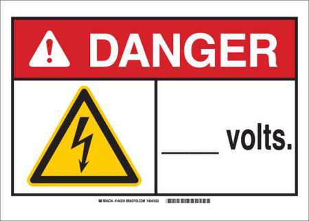 Danger Sign,Volts,B-555,7H