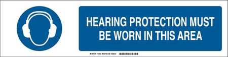 BRADY Slider Insert, Hearing Protection, English 140831