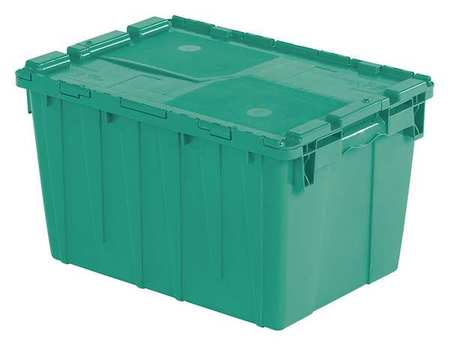 Orbis Green Attached Lid Container, Plastic FP182 GREEN