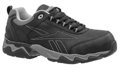 REEBOK Athletic Style Work Shoes, Black, 12M, PR RB1062