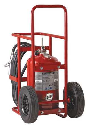 BUCKEYE FIRE EQUIPMENT Wheeled Fire Extinguisher, 30A:240B:C, Dry Chemical, 125 lb 30110