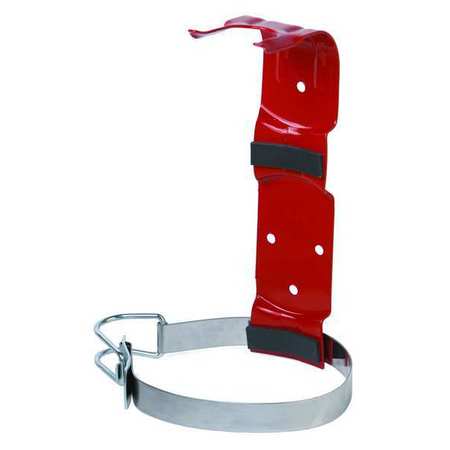 BUCKEYE FIRE EQUIPMENT Fire Extinguisher Bracket, Strap Bracket, Steel, For Tank Weight 5 lb 700270