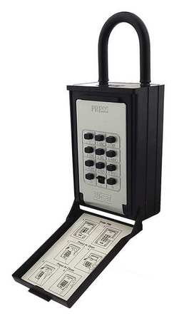 NU-SET Key/Card Storage Hanging Shackle Push Button Lock Box 2080-3
