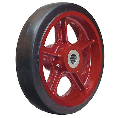 HAMILTON Moldon Rubber Wheel 12X2-1/2In W 1In Rb W-1225-R-1