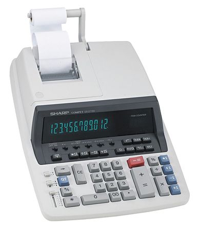 SHARP Commercial Calculator, Printing, 12 Digit SHRQS2770H