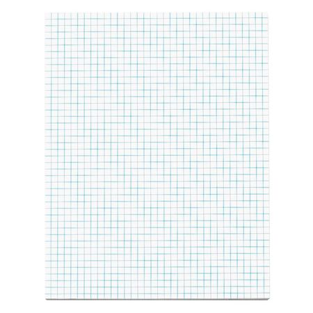 TOPS 8-1/2 x 11" Gummed Quadrille Pad, 50 Pg TOP33041