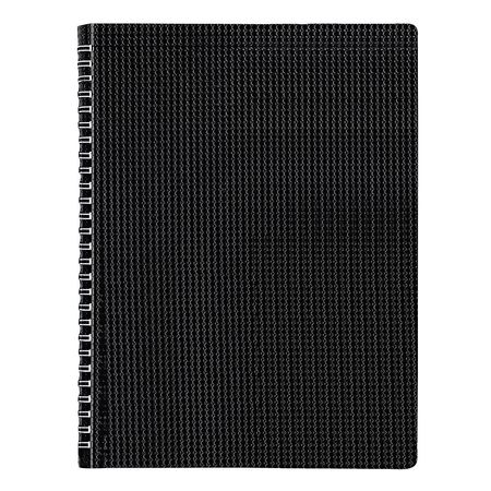 BLUELINE 11 x 8-1/2" Black Poly Notebook REDB4181