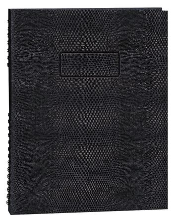 BLUELINE 11 x 8-1/2" Black College/Margin Executive Notebook REDA10200EBLK