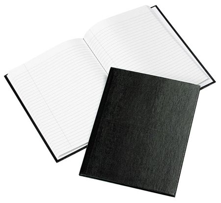BLUELINE 9-1/4 x 7-1/4" Black College/Margin Executive Notebook, 75 Pg REDA7BLK