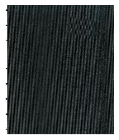 BLUELINE 9-1/4 x 7-1/4" Twin Wire Notebook, College Rule, 75 Pg, Cover Color: Black REDAF915081