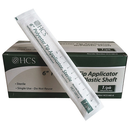 HCS Swabsticks, Plastic, 6 in.L, PK1000 HCS1001A