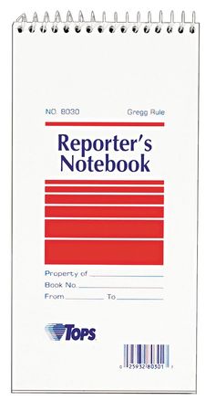 TOPS 4 x 8" Reporters Notebook, Pk12 TOP8030
