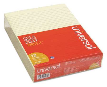 Universal 8-1/2 x 11" Ruled Writing Pad, Pk12 UNV22000