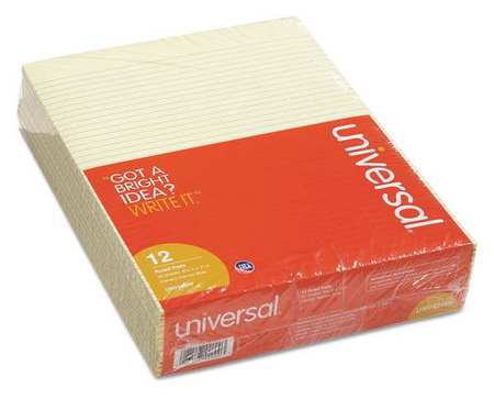 Universal 8-1/2 x 11" Ruled Writing Pad, Pk12 UNV42000