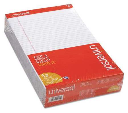 UNIVERSAL 8-1/2 x 14" Legal Economy Ruled Writing Pad, 50 Pg UNV45000