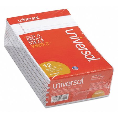 Universal 5 x 8" Jr. Legal Economy Ruled Writing Pad, 50 Pg UNV46300