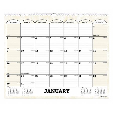 HOUSE OF DOOLITTLE Monthly Wall Calendar, 15x12 In. HOD319