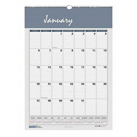 HOUSE OF DOOLITTLE Monthly Wall Calendar, 12x17 In. HOD332