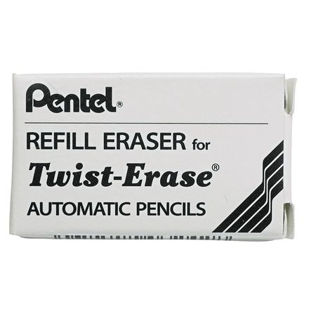 Pentel Eraser Refill, White, Fit Twist Erase, PK3 PENE10