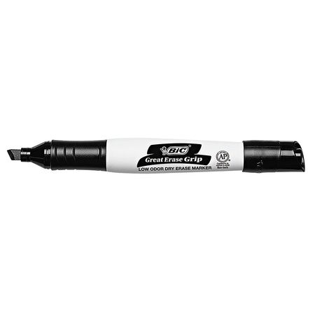 Bic Dry Erase Marker, Chisel, Black, 12PK BICGDEM11BK