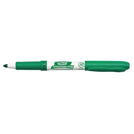 Bic Dry Erase Marker, Fine, Green, 12PK BICGDE11GN