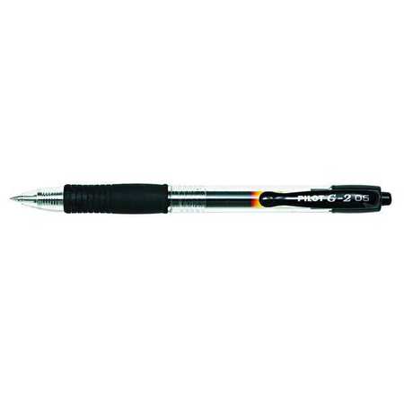 Pilot Gel Roller Ball Pen, Extra Fine 0.5 mm, Black PK12 PIL31002