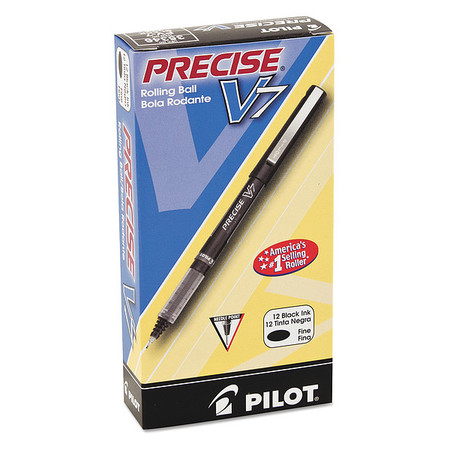 PILOT Roller Ball Pen, Medium 0.7 mm, Black PK12 PIL35346