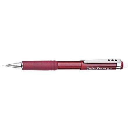 PENTEL Mechanical Pencil, 0.7mm, Burgundy PENQE517B