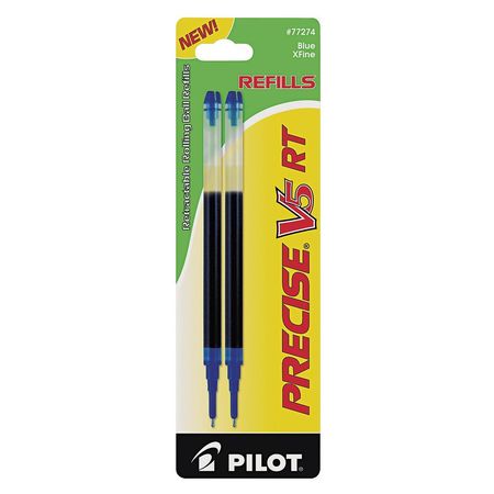 PILOT Ink Refill, Extra Fine, Blue, PK2 PIL77274