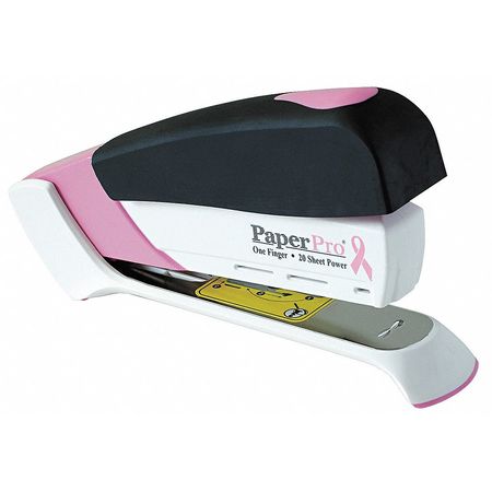 PAPERPRO Compact Stapler, 20 Sheet, Pink Ribbon ACI1188