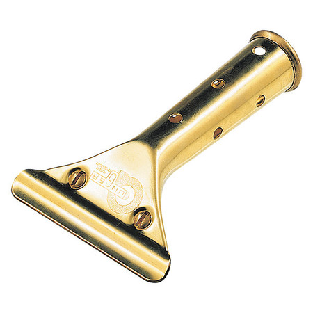 UNGER Brass Squeegee Handle, 3-1/2"L, Brass GS000