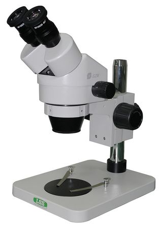 LAB SAFETY SUPPLY Trinocular Stereo Zoom Microscope 35Y994