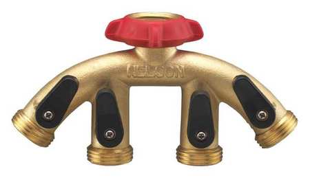 NELSON Hose Connector, Male/Female, Brass, 60 psi 855464-1001