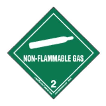 LABELMASTER Non-Flammable Gas Label, 100mmx100mm, 500 HML4