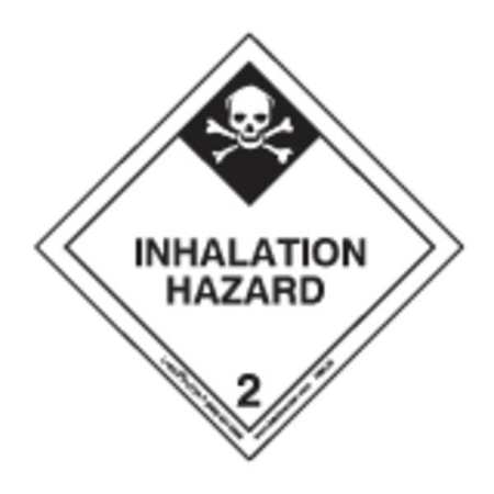 LABELMASTER Inhalation Hazard Label, 100mmx100mm HML28