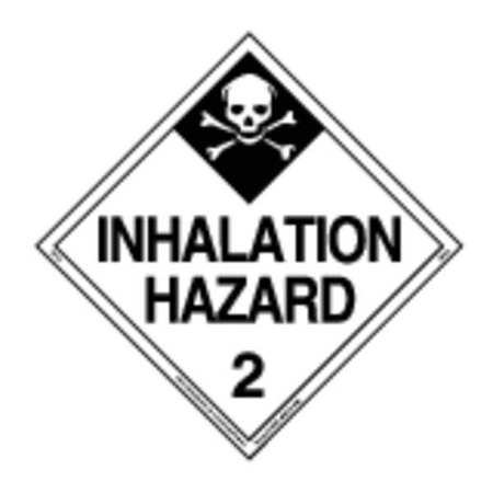 LABELMASTER Inhalation Hazard Placard, 10-3/4inH 35ZL65